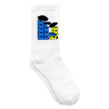 Beer crate art - Tennis socks - white - Right