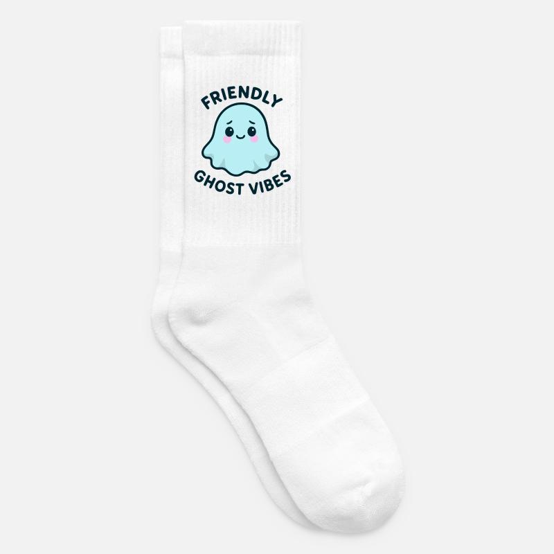 Vibe-Friendly Ghost - Tennis socks - white