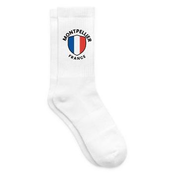 Montpelier Shield of France - Tennis socks - white - Right