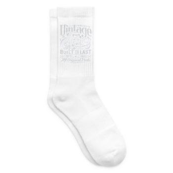 1966 Jahrgang Geburtstag Vintage Motorrad Geschenk - Tennissocken - Weiß - Rechts