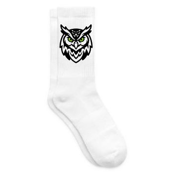 Mascotte hibou Logo E Sport - Chaussettes de tennis - blanc - Droite