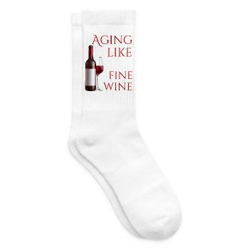 Altern wie ein guter Wein - Tennissocken - Weiß - Rechts