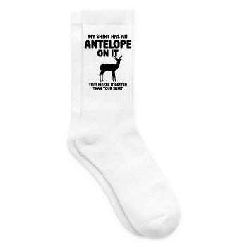 Antelope Humor - Tennis socks - white - Right