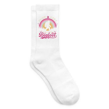 Just A Girl Who Loves Bigfoot – Sasquatch - Tennissocken - Weiß - Rechts