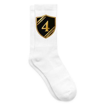 wappen-zahl-4 - Tennissocken - Weiß - Rechts