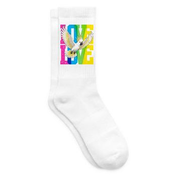 Fliegender Kakadu - Tennissocken - Weiß - Rechts