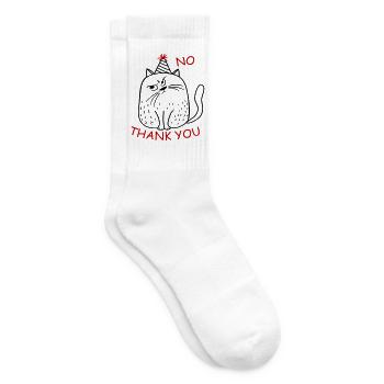 No Thank You - Tennissocken - Weiß - Rechts