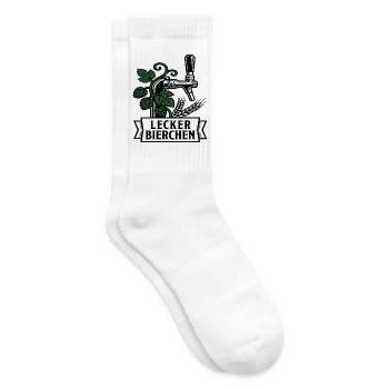 Lecker Bierchen Tap Art - Tennissocken - Weiß - Rechts