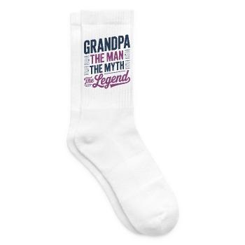 Opa der Mann, der Mythos, die Legende - Tennissocken - Weiß - Rechts