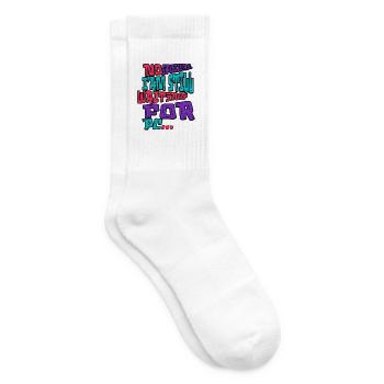 No Spoilers PC Gamer Shirt - Tennissocken - Weiß - Rechts