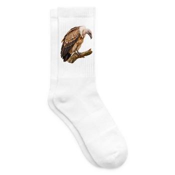 Geier auf dem Ast - Tennissocken - Weiß - Rechts