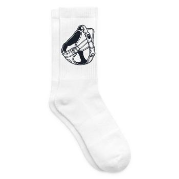 Haustiergeschirr Gassi Grafik - Tennissocken - Weiß - Rechts