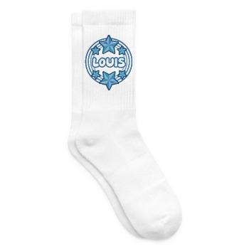Louis als Vorname - Tennissocken - Weiß - Rechts