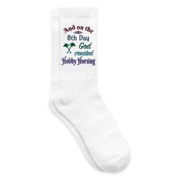 Hobby Horsing Horse Hobbyhorsing 8th Day - Tennissocken - Weiß - Rechts