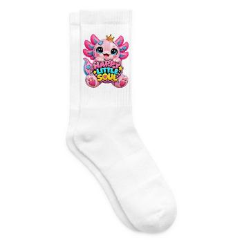 Kuschelmonster Happy Little Soul - Tennissocken - Weiß - Rechts