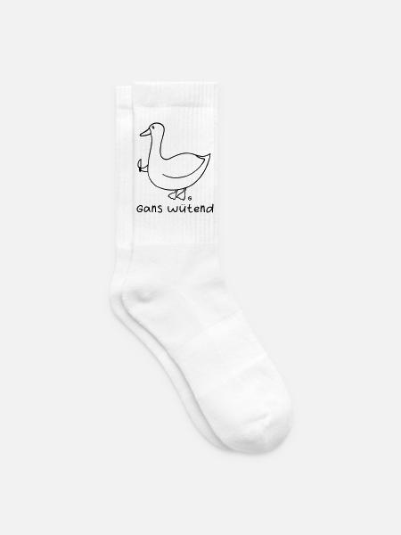 Gans wütend 2 - Tennissocken - Weiß