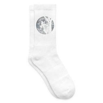 Arborist Moon – Baumpfleger, Baumpfleger, Baumschneider - Tennissocken - Weiß - Rechts