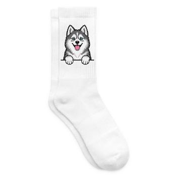 Pomsky - Tennissocken - Weiß - Rechts