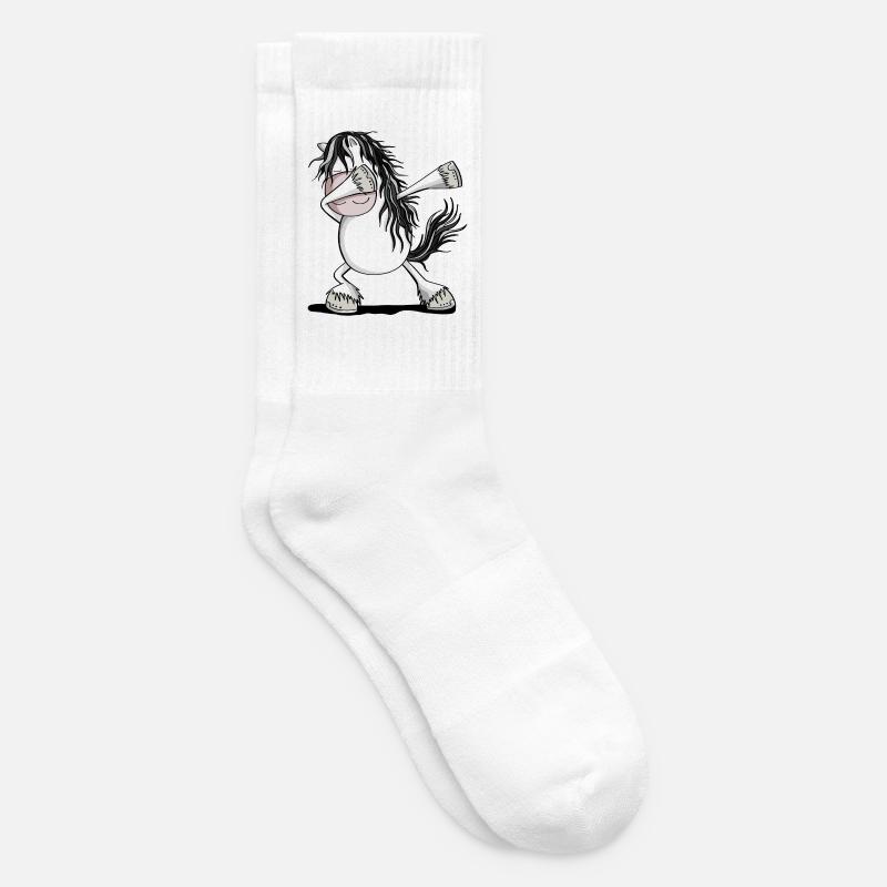 Cooles Dab Dance Schimmel Pferd Fun Dabbing Pony - Tennissocken - Weiß