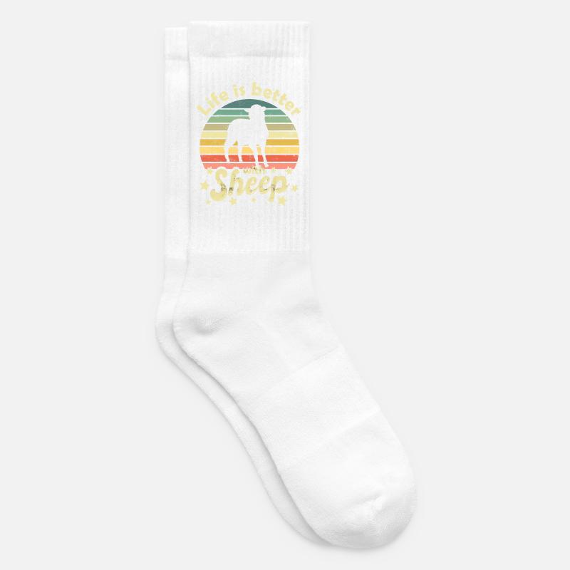 Schaf Schafe - Tennissocken - Weiß