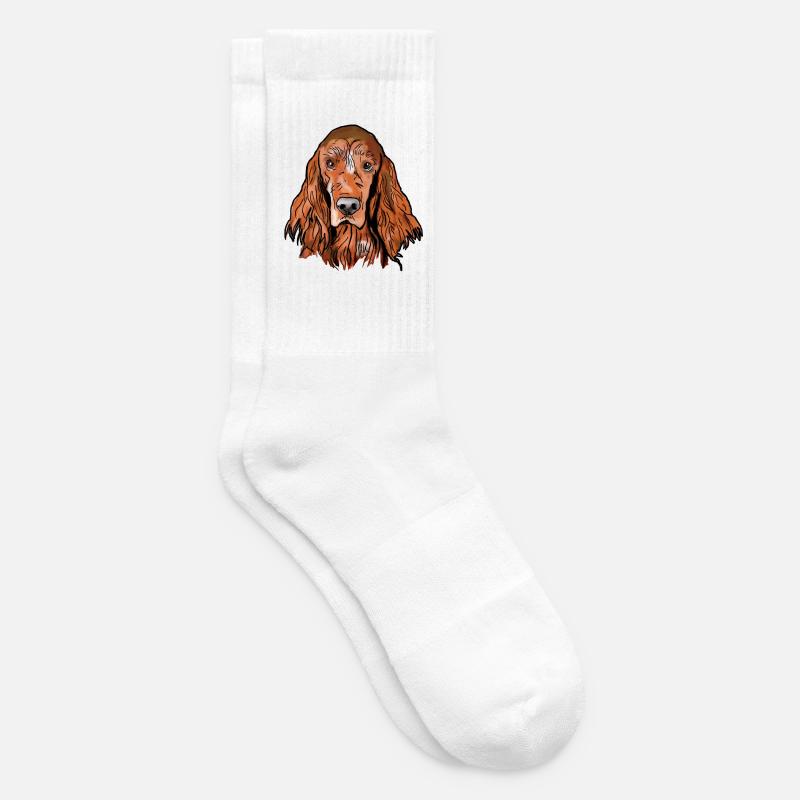 Irish Setter - Tennissocken - Weiß