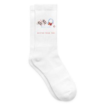 Rivalité de jeu : T-shirt de Plaisanterie - Chaussettes de tennis - blanc - Droite