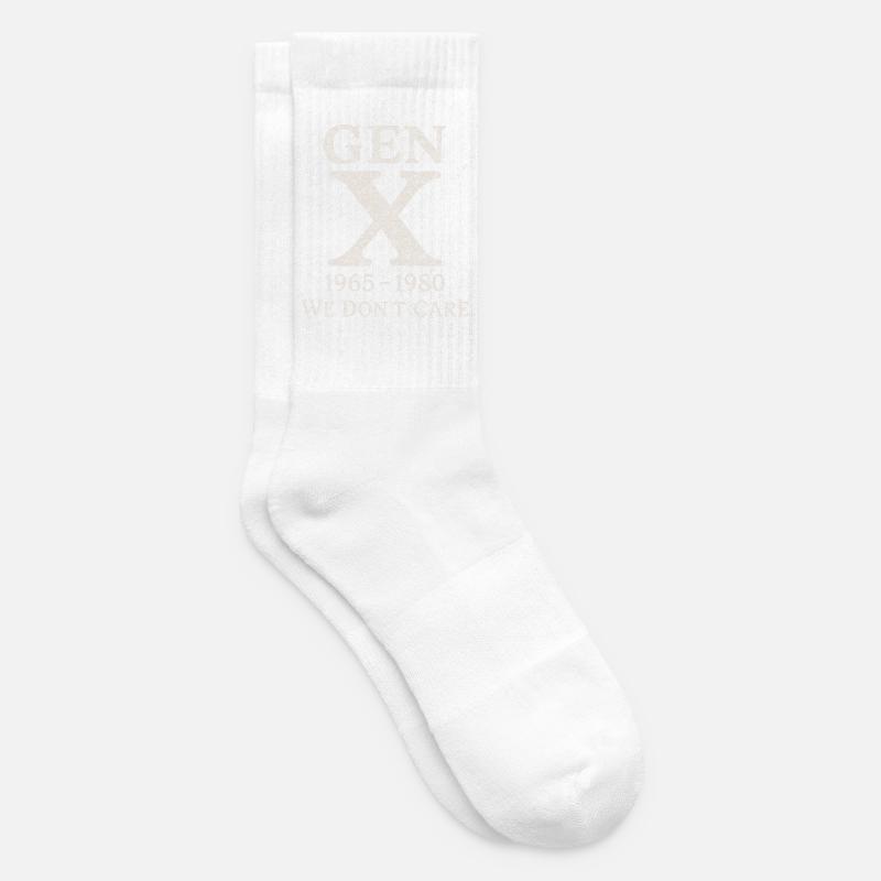 Generation X - We don't care - Tennissocken - Weiß