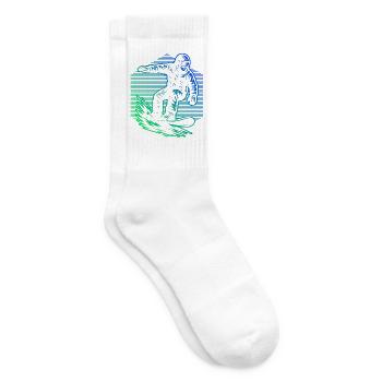 Snowboard vibes for snowboard - Tennis socks - white - Right