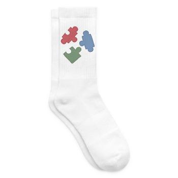 Puzzle Colors Puzzle Group of Three - Tennis socks - white - Right