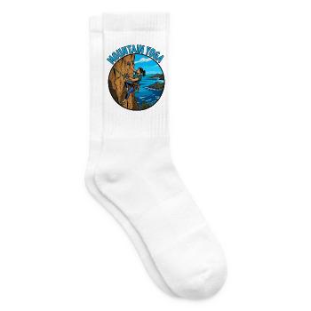 Yoga de montagne sur les falaises - Chaussettes de tennis - blanc - Droite