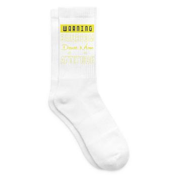 Danse de couple en valse - Chaussettes de tennis - blanc - Droite