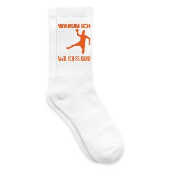Handball Handballer Handball Trainer Fan Geschenk - Tennissocken - Weiß - Rechts