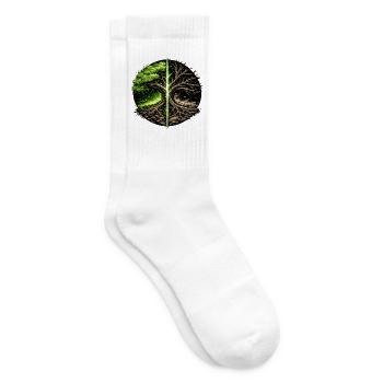 Dual Tree Tag-Nacht-Splitter - Tennissocken - Weiß - Rechts