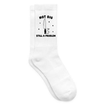Nicht groß trotzdem ein Problem Gänsehumor - Tennissocken - Weiß - Rechts