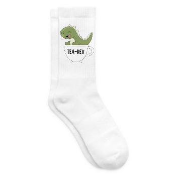 tea-rexTea Rex – Süßer Dinosaurier-Teetrinker Kawaii - Tennissocken - Weiß - Rechts