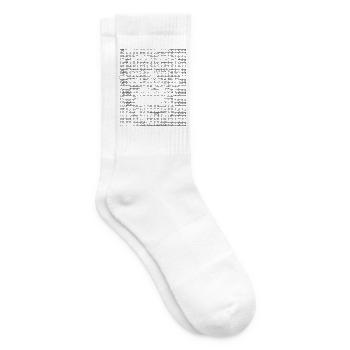 Affen-ASCII-Gesicht - Tennissocken - Weiß - Rechts