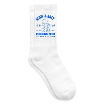 Slow & Easy Running Club - Tennissocken - Weiß - Rechts