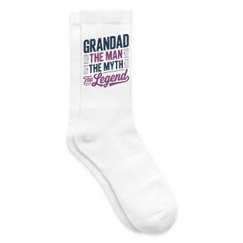 Opa der Mann, der Mythos, die Legende - Tennissocken - Weiß - Rechts