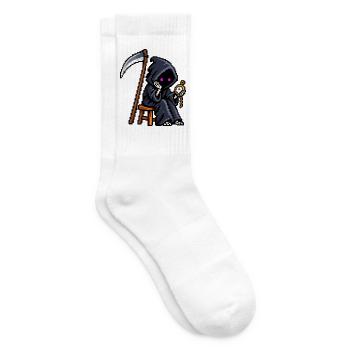 Sensenmann - Tennissocken - Weiß - Rechts