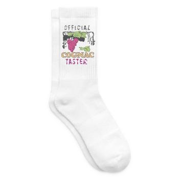 Cognac Weintraube - Tennissocken - Weiß - Rechts