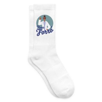 Tome Forro: Forro als Medizin. Forro Doktor Motiv - Tennissocken - Weiß - Rechts