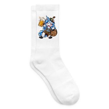 Prost Reinhorn Einhorn Lederhose Trachten Spruch - Tennissocken - Weiß - Rechts