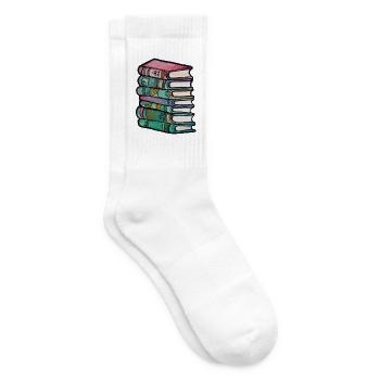 Lebendige gestapelte Buchmontage - Tennissocken - Weiß - Rechts