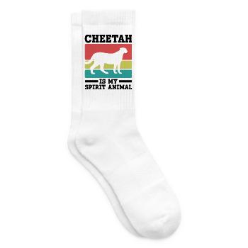 Gepard Spirit Animal Retro - Tennissocken - Weiß - Rechts