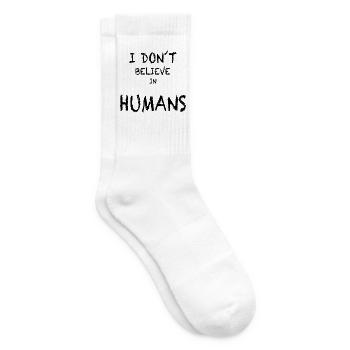 ich glaube nicht an Menschen - Tennissocken - Weiß - Rechts