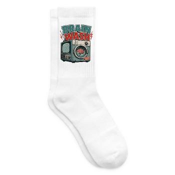 BRAIN WASH MACHINE - Tennissocken - Weiß - Rechts