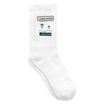 Pilzsuche – schau nach unten, geh langsam - Tennissocken - Weiß - Rechts