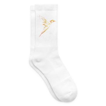 Free Line Art Vogel Minimalistisches Design - Tennissocken - Weiß - Rechts