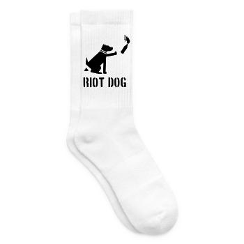 riot dog - Tennis socks - white - Right
