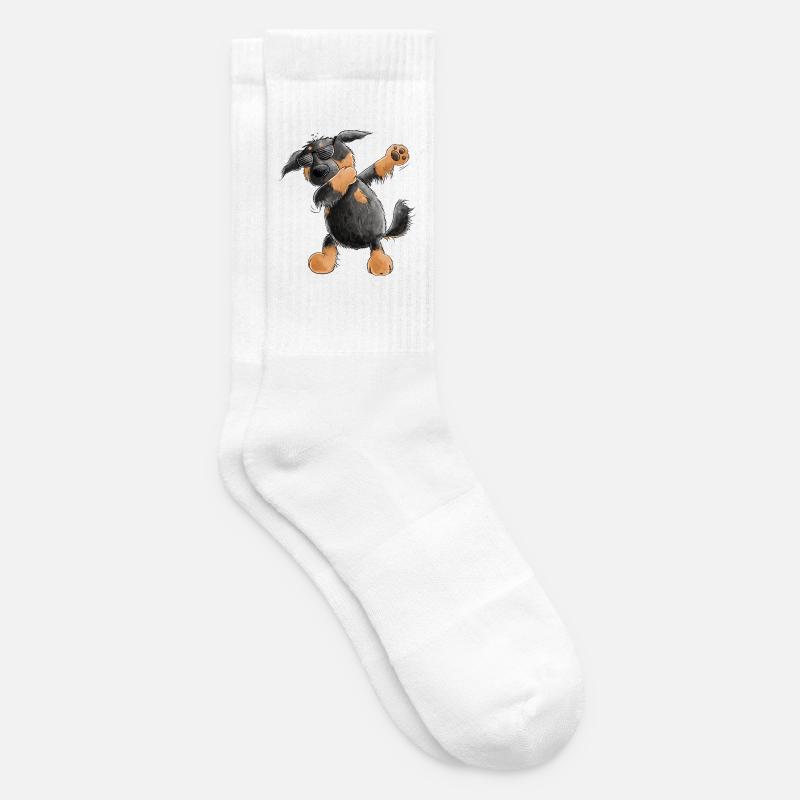 Hovawart Dab Dance Comic I Dabbender Hund - Tennis socks - white